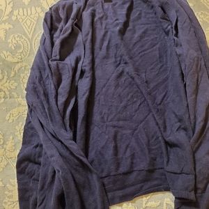 Xl blue mid length cardigan